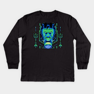 mask apes head Kids Long Sleeve T-Shirt